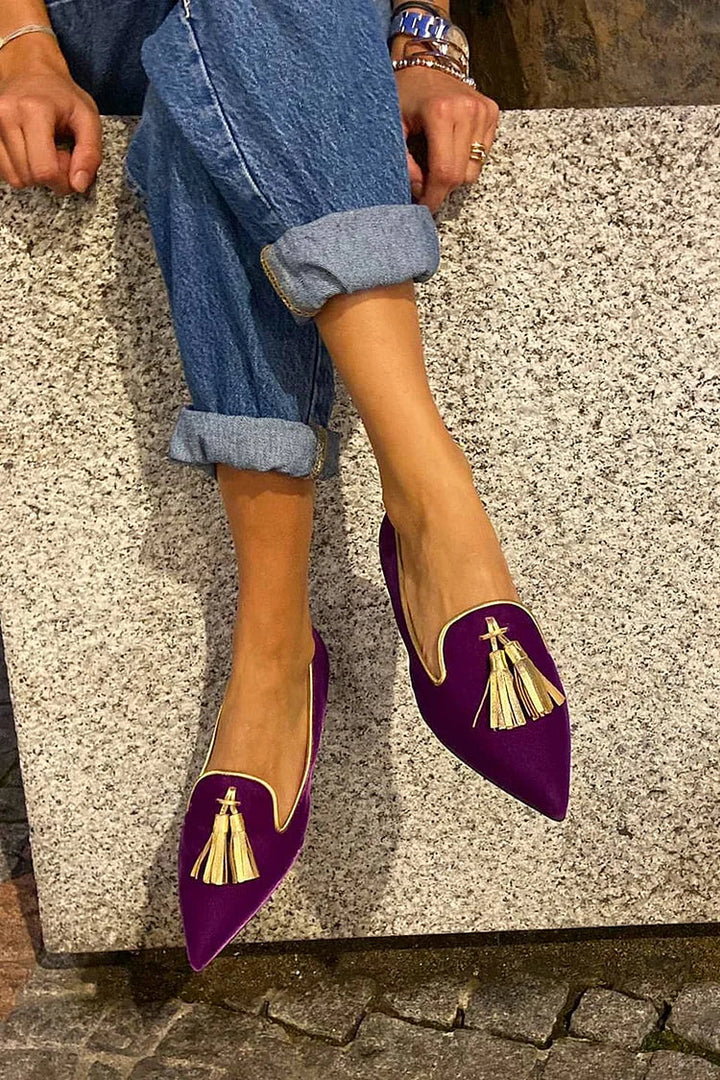 Portia | Boho-loaferit hapsuilla