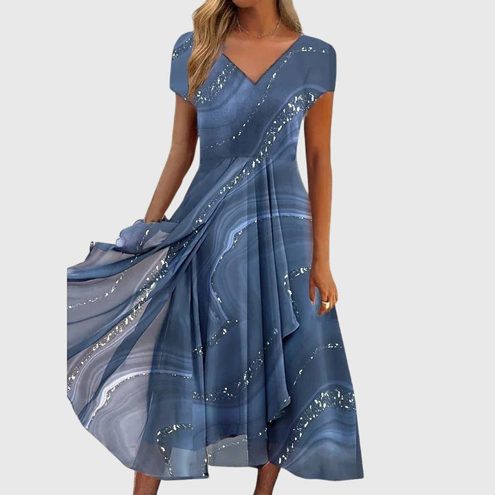 Astrid | Laskeutuva midimekko