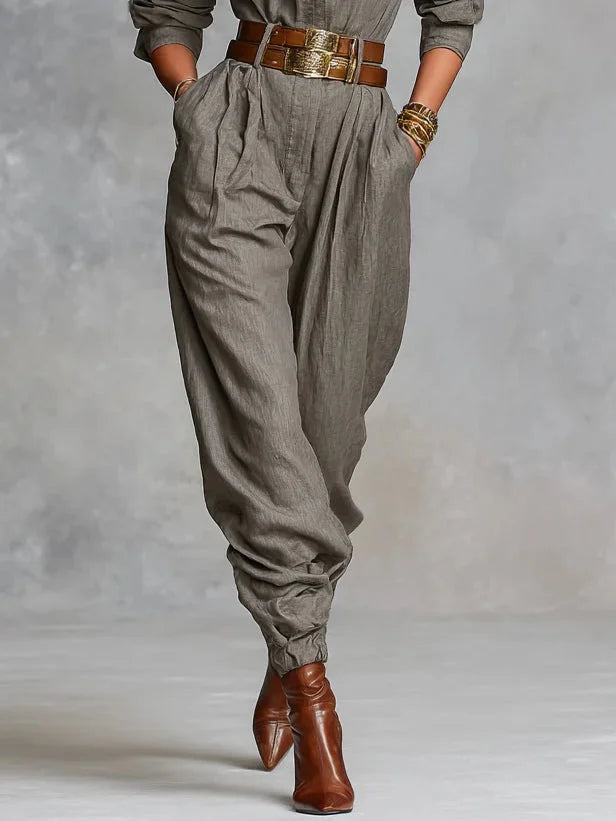 Megan | Pellava-puuvillajumpsuit