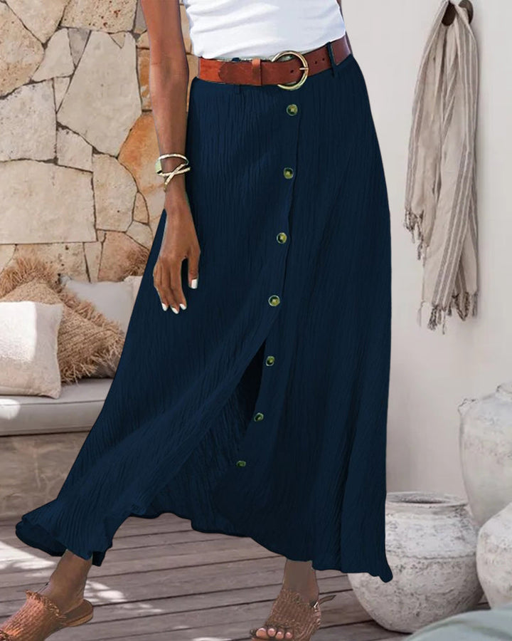 Marie | Laskeutuva hame napeilla