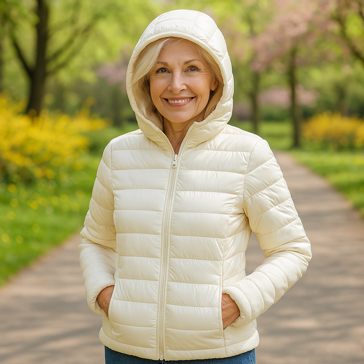 TRANSITIONAL PUFFED JACKET | VALKOINEN