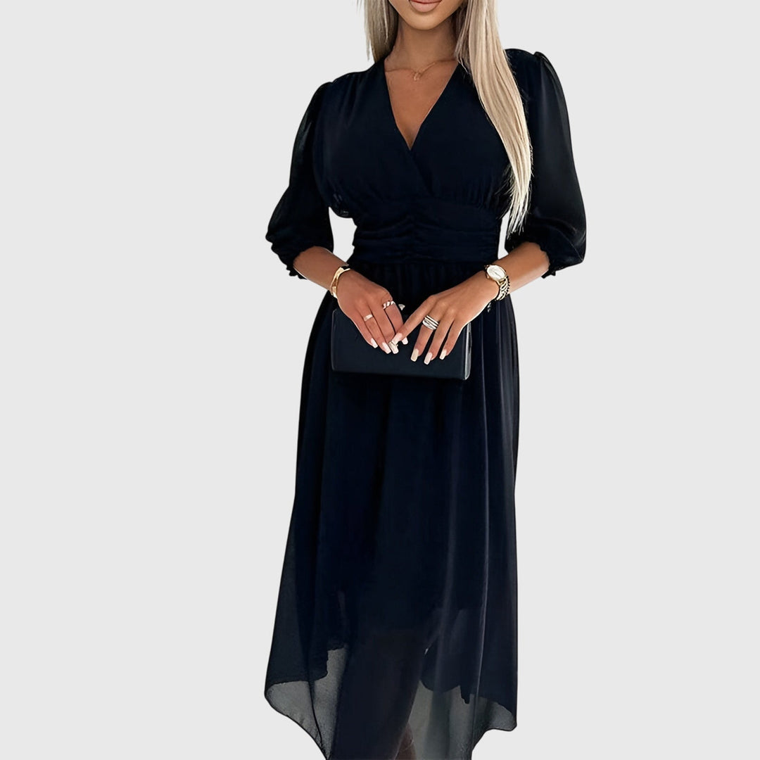 Lineke | Kevyt silkkisifonkimekko