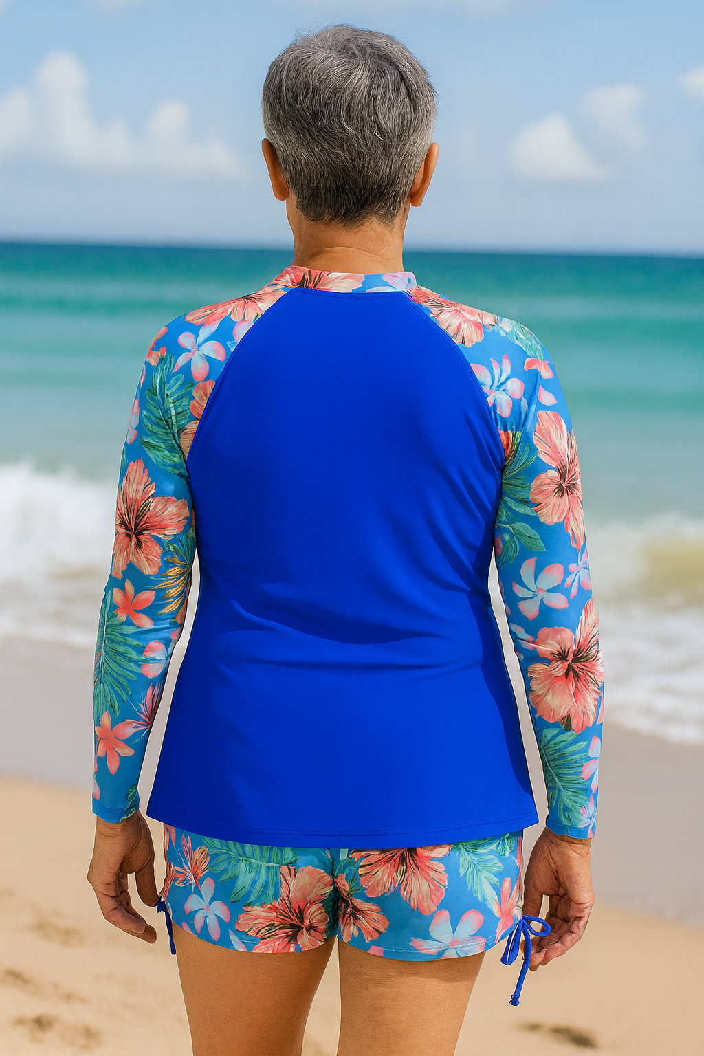 SereniSea Swimwear | UV-suoja rash-setti – aurinkoturvallinen tyylikkyys, koko päivän helppous
