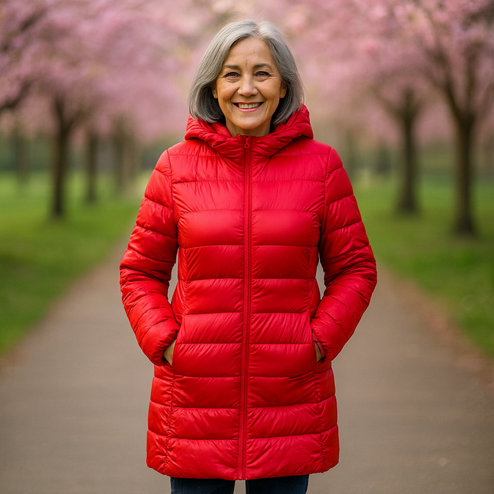 LONG TRANSITION DOWN JACKET | PUNAINEN