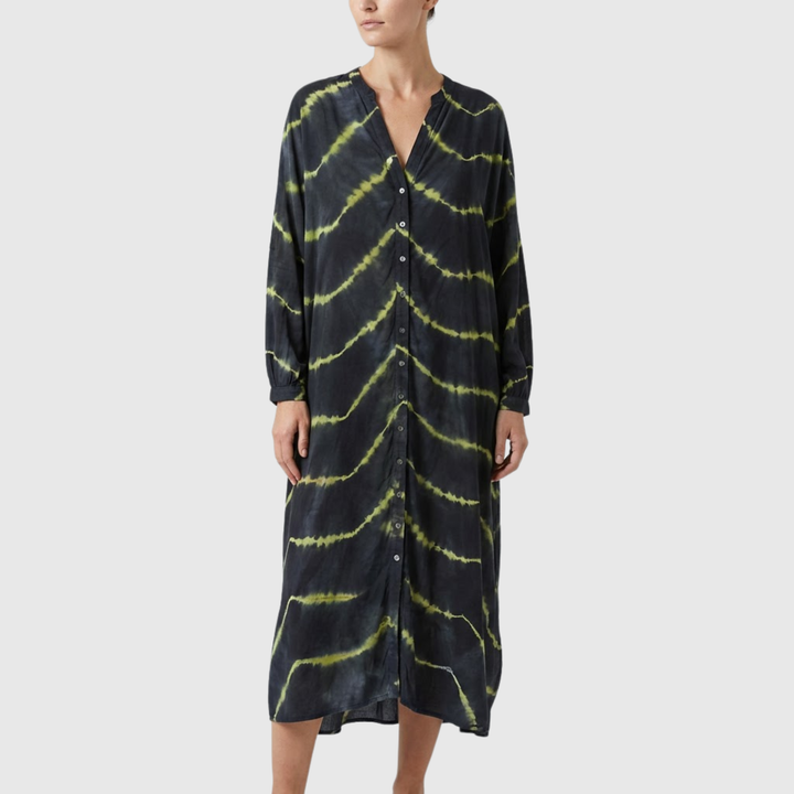 Manon | Tyylikäs boho-raidallinen maksimekko