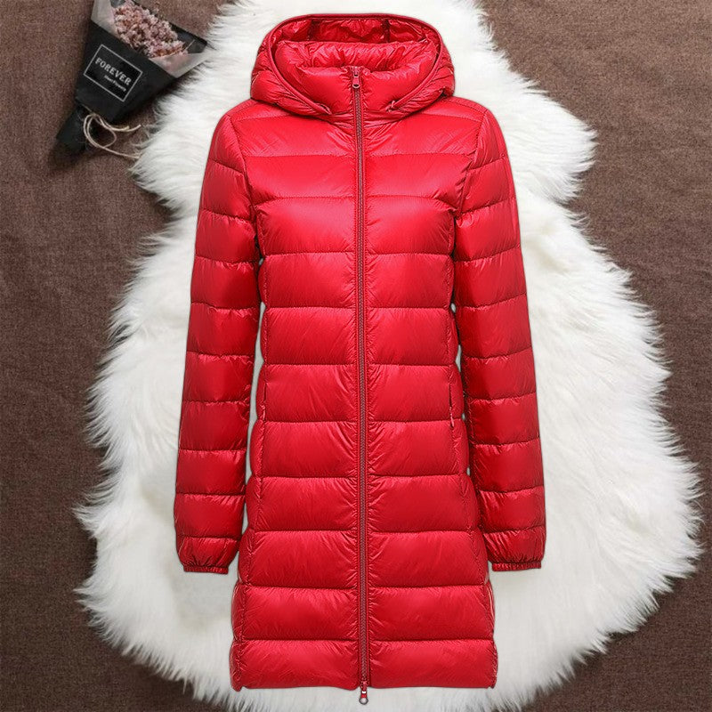 LONG TRANSITION DOWN JACKET | PUNAINEN