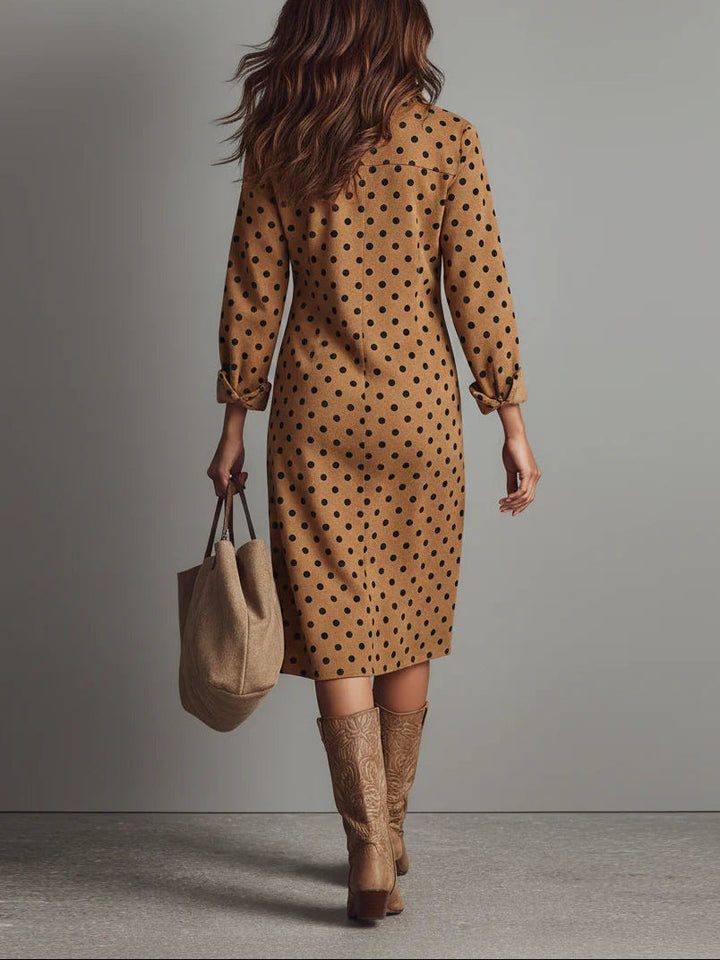 Claudia | Pilkullinen midimekko