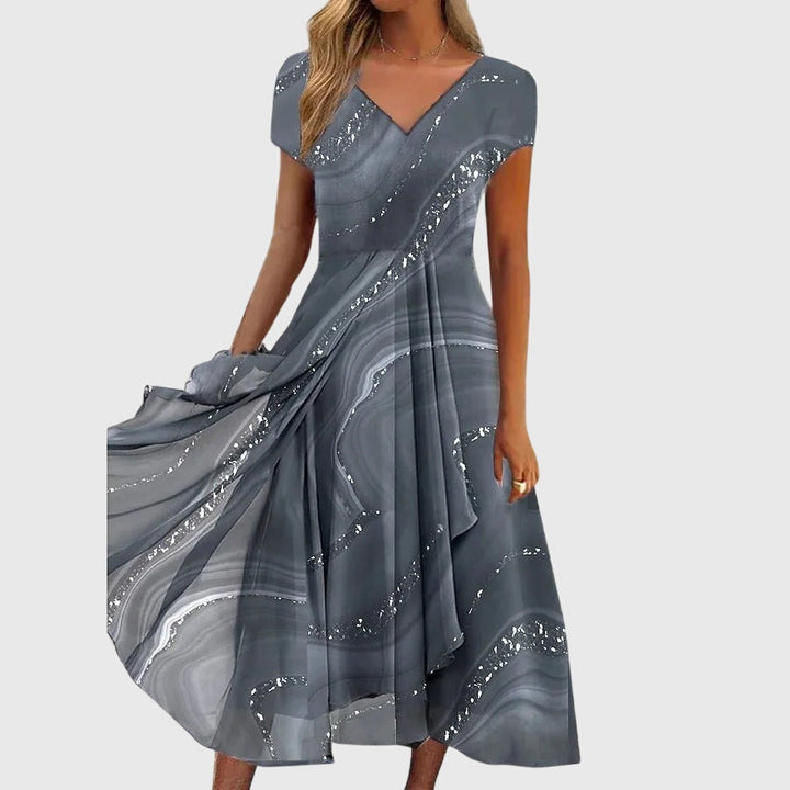 Astrid | Laskeutuva midimekko