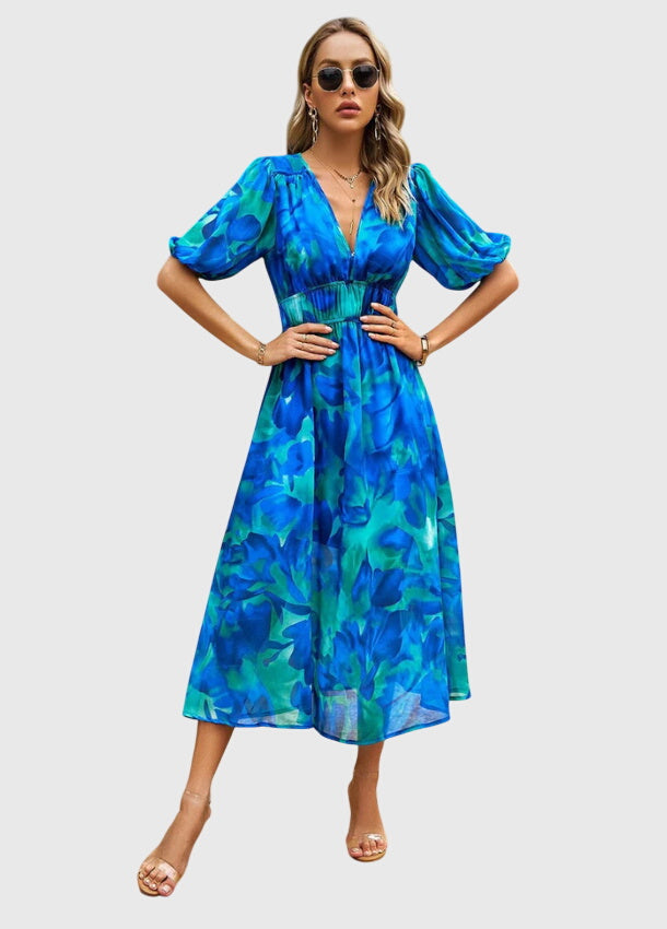 Olga | Imarteleva kukkainen midimekko