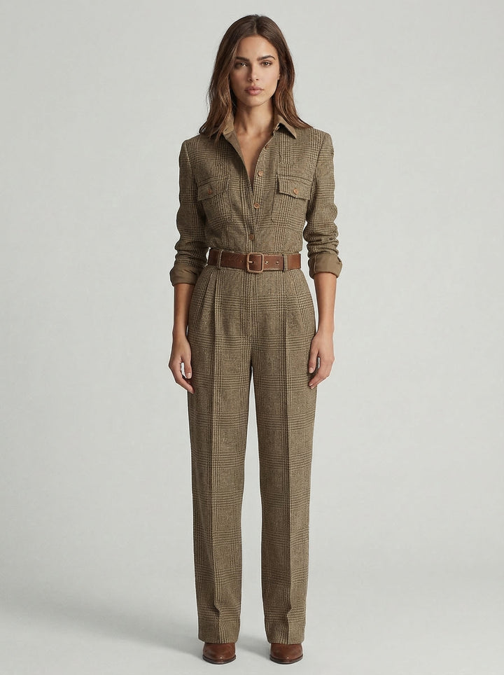 Celia – Ruudullinen jumpsuit