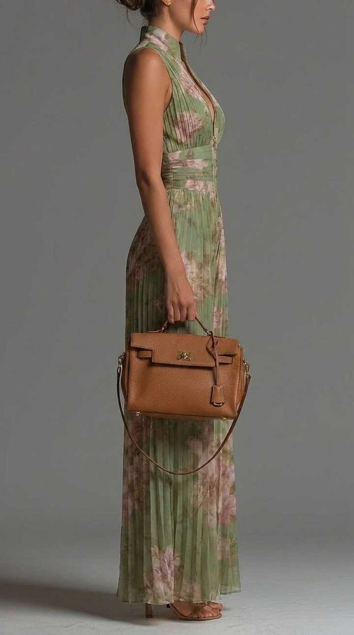 Zineb – Laskostettu kukkajumpsuit