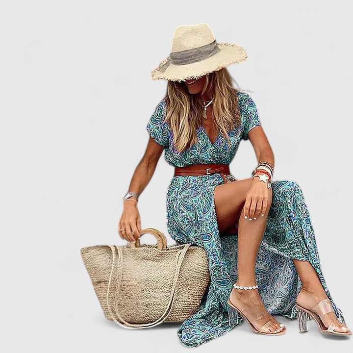Caroline | Tyylikäs boho-maksimekko